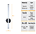 Arandela Traço Frame Linear Reta LED 6w 50cm 3000K - Ouro - Imagem 2
