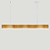 Lustre Madeira Retangular Linear LED Integrado 150cm -SNK 02 - TAUARI Branco Frio - Imagem 7