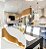 Lustre Madeira Retangular Linear LED Integrado 150cm -SNK 02 - TAUARI Branco Frio - Imagem 2
