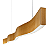 Lustre Madeira Retangular Linear LED Integrado 150cm -SNK 02 - TAUARI Branco Frio - Imagem 1