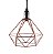 Pendente Aramado Diamante - COBRE - Imagem 2