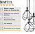 Lustre com 3 Pendentes Aramados Diamante - CROMADO - Imagem 4