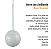 Pendente Globo Esfera de Vidro Branco 120 com Haste - BRANCA - Imagem 6