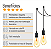 Lustre Aranha com 5 Pendentes  (2m cabo preto + soquetes + canopla) - Imagem 5