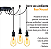Lustre Aranha com 5 Pendentes  (2m cabo preto + soquetes + canopla) - Imagem 6