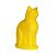 Luminária Gato Sentado - Amarelo - Imagem 1