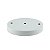 Canopla Redonda 155 X 20 mm Metal - 2 FUROS - BRANCO - Imagem 1