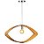 Lustre Pendente em Madeira - Eye - 70 cm - Imagem 3