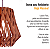Lustre Pendente em Madeira FAVO - Jequitiba - Imagem 8