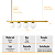 Lustre Pendente Figo OURO - 4 Globos Esfera de Vidro Branco - Imagem 6