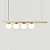 Lustre Pendente Figo OURO - 4 Globos Esfera de Vidro Branco - Imagem 3