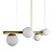 Lustre Pendente Figo OURO - 6 Globos Esfera de Vidro Branco - Imagem 4