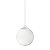 Pendente Globo Esfera de Vidro Branco Fosco 14cm - BRANCO - Imagem 2