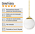 Pendente Globo Esfera de Vidro Branco Fosco 14cm - OURO - Imagem 6