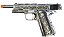 Pistola de Airsoft GBB WE 1911 Pattern Filigree – Floral Prata Cal.6mm - Imagem 4