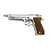 Pistola de Airsoft GBB WE M92 Chrome Silver Cal. 6mm - Imagem 1