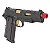 Pistola de Airsoft a Gás GBB Green Gas 1911 Redwings Gold 6mm - Rossi - Imagem 5