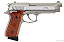 Pistola Airgun PT92  Silver Cybergun Co2 - Full Metal  cal.6mm  ( Esfera de Aço ) - Imagem 2
