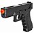 Pistola de Airsoft AEP CYMA CM030S Glock 18C Preta Cal .6mm - Imagem 1