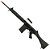 Rifle de Airsoft AEG ARES L1A1 FAL AR-024-P Black Cal 6mm - Imagem 1
