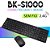 Kit Teclado e Mouse Sem Fio Exbom BK-S1000/S1100 - Imagem 1