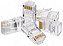 Pacote C/100 Conector Rj 45 Cat5e Banhado A Ouro - Imagem 1