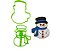 Cortador Biscoito Boneco Neve Natal - Imagem 1