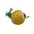Brinquedo Bola de Sisal Jumbo Oca com Penas - Amarela - Imagem 1