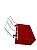 Comedouro Com Grade Psitacídeos - 500ml - Vermelho | Ornamental - Imagem 3