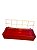 Comedouro Com Grade Psitacídeos - 1 Litro - Vermelho | Ornamental - Imagem 5