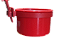 Caneca com Suporte de Plástico Vermelho Média - 200ml - Toco Tucano - Imagem 1