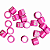 Anilhas Fechadas Alumínio 4.5mm Numeradas - Pact c/ 20und  - 01 a 20 - Rosa - Imagem 1