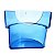 Comedouro Meia Lua Base - Azul - Cristal - Ambar - Inquebravel - Animalplast - 60ml - 12und - Imagem 2