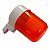Bebedouro Animalplast Grande 300ml - Malha Larga - Laranja Com Base Branca | Animalplast - Imagem 2