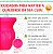 Cuia Madeira Pinhão Premium Rosa Neon com Glitter 11/13 cm Aproximadamente - Imagem 6