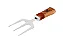 Kit Churrasco Faca Inox Bainha E Garfo Trident Inox - Imagem 2
