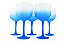 Taça Gin PS 600 ml Degradê Transparente Azul - Imagem 6
