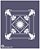 Azulejos 09 - Stencil 16 x 13 cm - Imagem 1