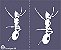Formigas 08 - stencil 16 x 13 cm - Imagem 1