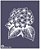 Floral 32a - stencil 16 x 13 cm - Imagem 1