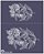 Floral 36aa - stencil 16 x 13 cm - Imagem 1