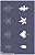 Kit folhas e fundos 06 - stencil 25 x 16 cm - Imagem 1