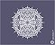 Mandalas 11 - stencil 16 x 13 cm - Imagem 1