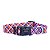 Coleira para cachorro PLAID - vermelha e azul - WALKIEDOG - Imagem 1