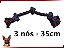 Brinquedo Mordedor Dental Bone Pet Corda 3 Nós Para Cães - Imagem 1