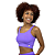 Cropped tela cos feminino - Imagem 1