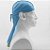 Bandana Durag Tradicional Azul Bebê - Imagem 6