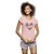 Pijama Feminino Blusa e Short Pink Animal Print em Algodão Lingerie Rosa - Imagem 1