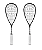 Raquete de Squash Unsquashable Y-Tec Pro (KIT com 2 unidades) - Imagem 1