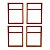 Kit 04 Suportes Milazzo - Cobre - Imagem 3